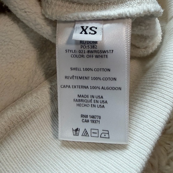 Re/Done Beatles I Want to Hold Your Hand Classic Raglan Crewneck Sweatshirt - Picture 3 of 3